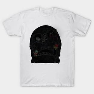 Skull and flowers T-Shirt